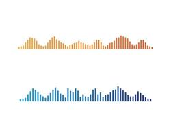 Sound wave logo vector