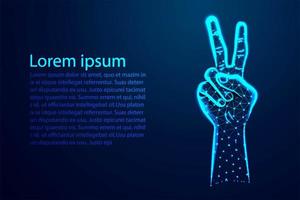 Peace Sign Hand Vector Art, Icons, and Graphics for Free Download
