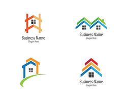 conjunto de logotipo de la casa vector