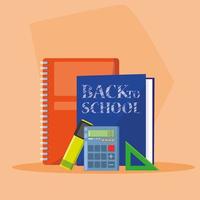 Back to school set items vector