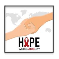 World AIDS day prevention banner vector