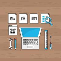 Programming and coding technology  vector