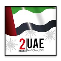 celebración del día nacional de los emiratos árabes unidos vector