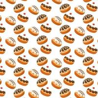 Pastry pattern background vector