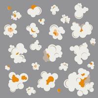 Popcorn icon set or pattern background vector