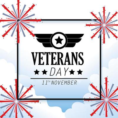 Veterans and memorial day celebration design