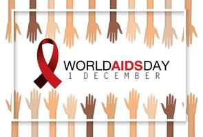 World AIDS day prevention banner vector