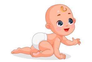 Cute Baby Crawling 