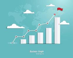 Business graph success vector