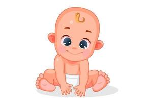 Cute baby with different expression vector