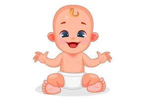 Cute baby with different expression vector