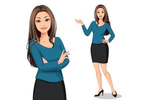 Beautiful working women vector