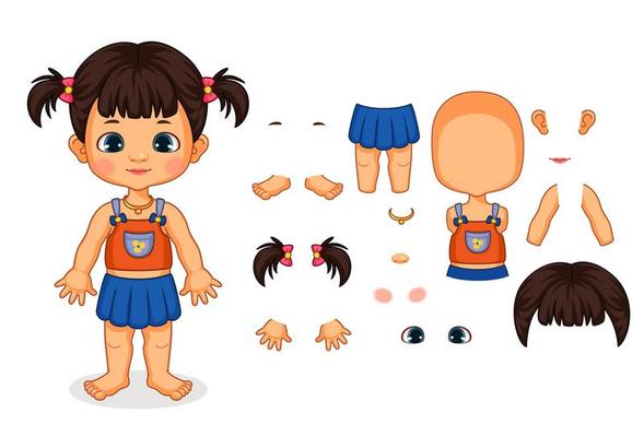 Cartoon Body Parts Vector Art, Icons, and Graphics for Free Download