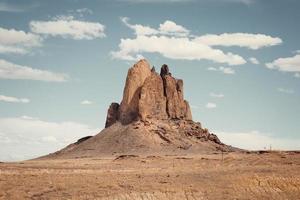 Rock formation in desert photo