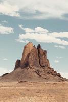 Rock formation in desert photo