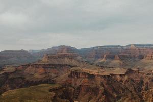 Grand Canyon with a cloudy sky photo