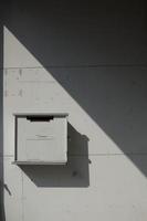 White mailbox in sunshine photo