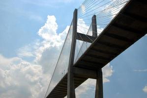 Suspension bridge in Savannah photo