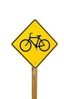 Yellow traffic sign photo