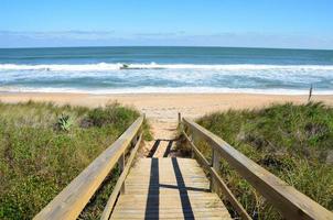 Walkway leading to the beach photo