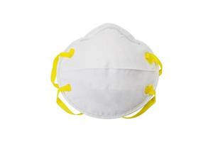 N95 mask on white background photo