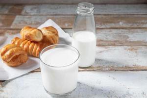Bread and milk photo