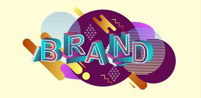 Brand modern concept web header vector