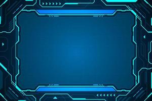 Abstract technology interface hud frame vector