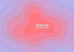 Pastel purple and pink gradient paper cut design