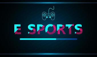 E-sports abstract technology game design vector