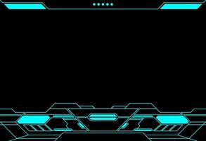 Abstract frame technology futuristic interface hud vector