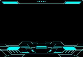 Abstract frame technology futuristic interface hud vector