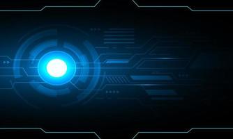 Blue abstract technology futuristic design vector