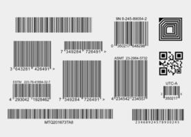 Barcode Elements Collection vector