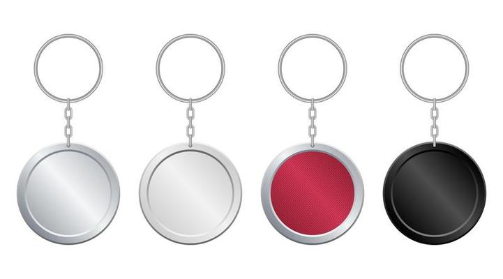 Circle keychain set