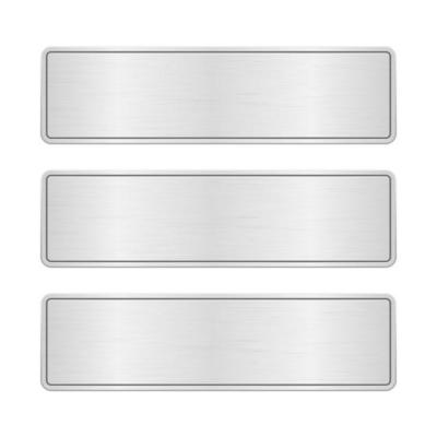 Metallic door plates