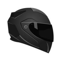 Motorcycle helmet side view vector