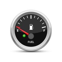 Fuel gauge on empty vector