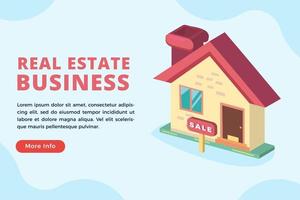 Real estate business concept vector