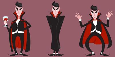 Cartoon vampire character Royalty Free Vector Image