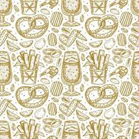 Oktoberfest seamless pattern, texture vector