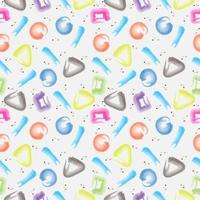 Colorful geometric painted shape pattern vector