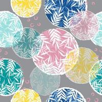 Abstract colorful floral circle pattern vector