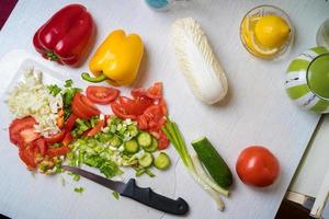 verduras en la cocina foto