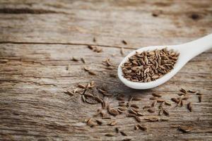 Cumin seeds or caraway with copy space for your text photo