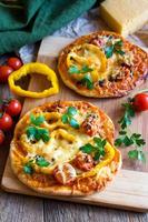 Vegetable pizzas photo