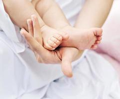 Image presenting little baby's feet photo