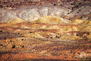rojo naranja amarillo pintado desierto arcos parque nacional moab utah