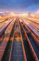 Train Freight transportation platform - Cargo transit photo