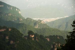 área escénica de wulingyuan parte de la parte del bosque nacional de zhangjiajie. foto